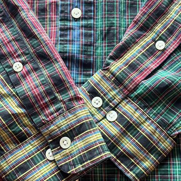 Retro vtg y2k‎ Polo Ralph Lauren classic fit men's button plaid  oxford colorful - Picture 3 of 11